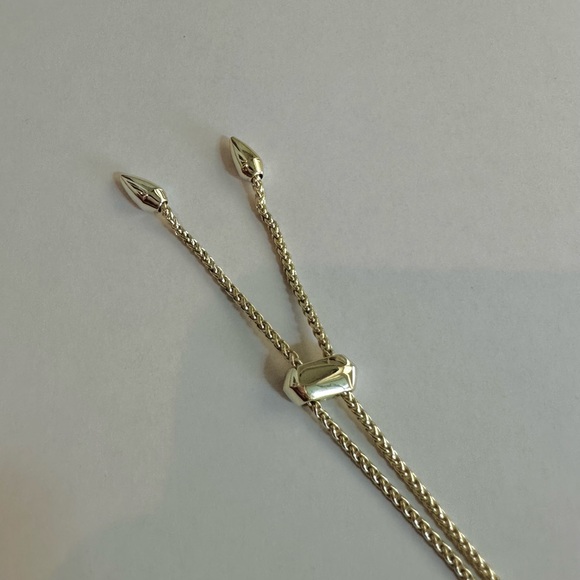 Kingston Gold Long Pendant Necklace In Slate Cats Eye - Picture 8 of 8